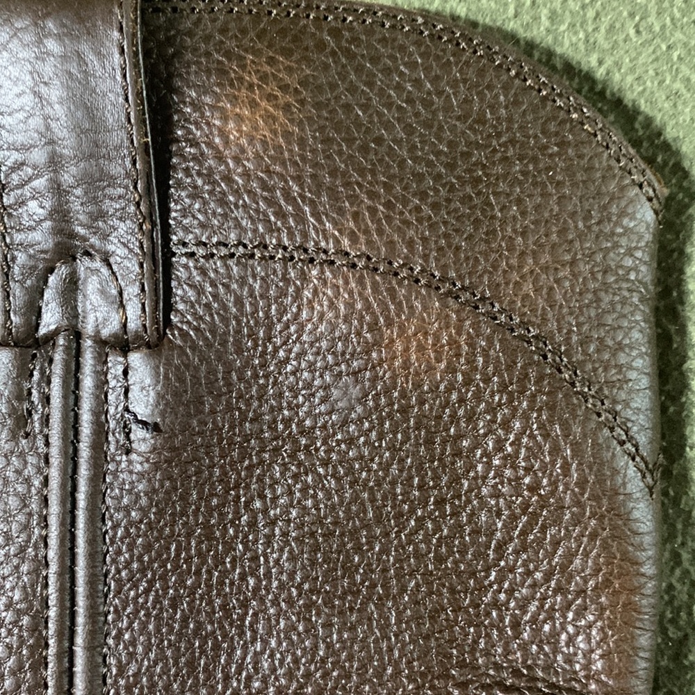 GUC Men’s Justin Boots.  Brown leather, rubber soles.  Size 11 medium - Picture 4 of 8